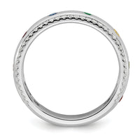 14k WG8 Birthstone and Diamond Mother's Ring Semi-mount-XMR103/8W