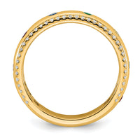 14k 8 Birthstone and Diamond Mother's Ring Semi-mount-XMR103/8Y