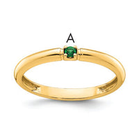 14k Yellow Gold Mother's Ring Mounting-XMR104/1Y