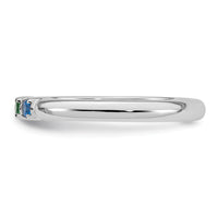 14k White Gold Mother's Ring Mounting-XMR104/3W