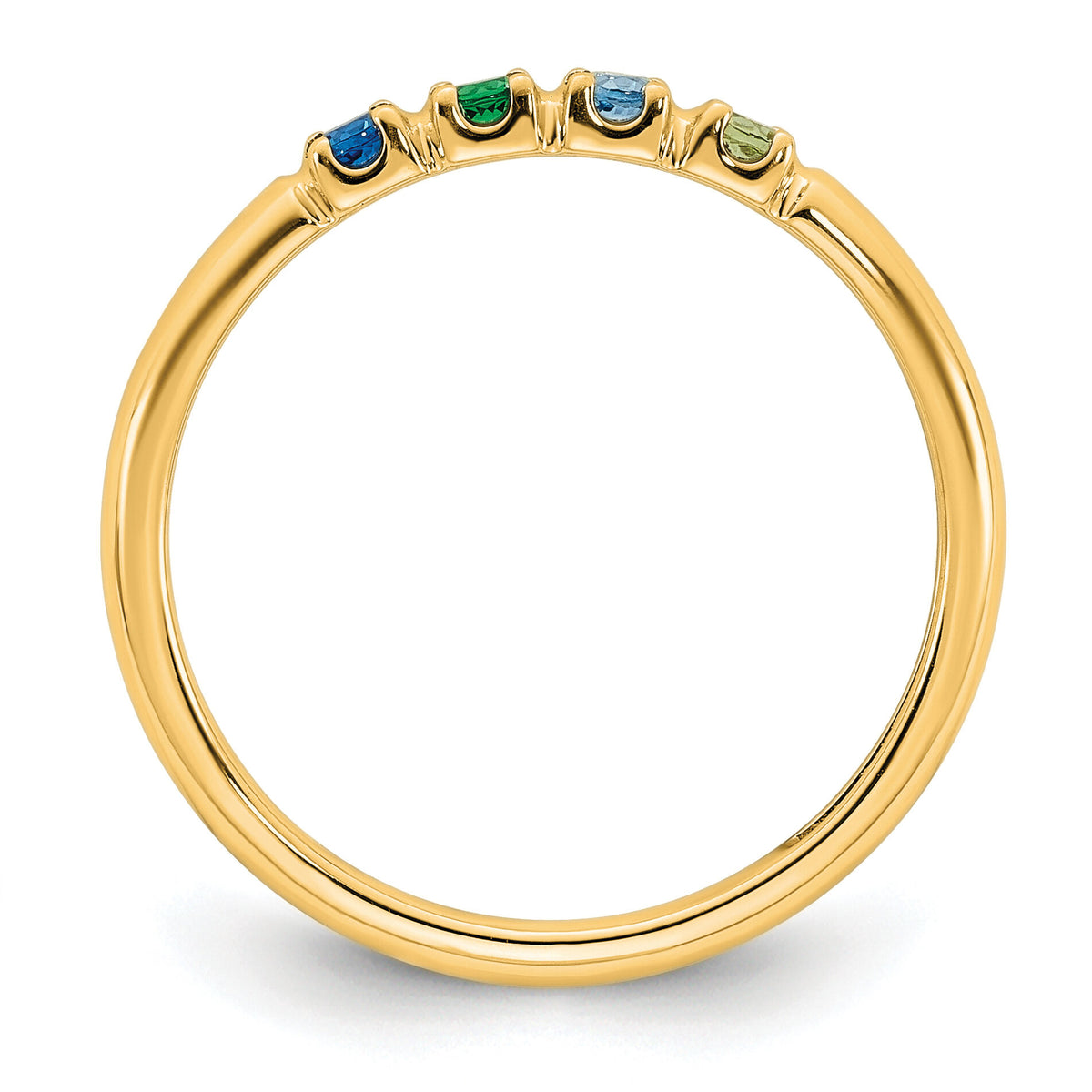 14k Yellow Gold Mother's Ring Mounting-XMR104/4Y