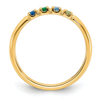 14k Yellow Gold Mother's Ring Mounting-XMR104/4Y