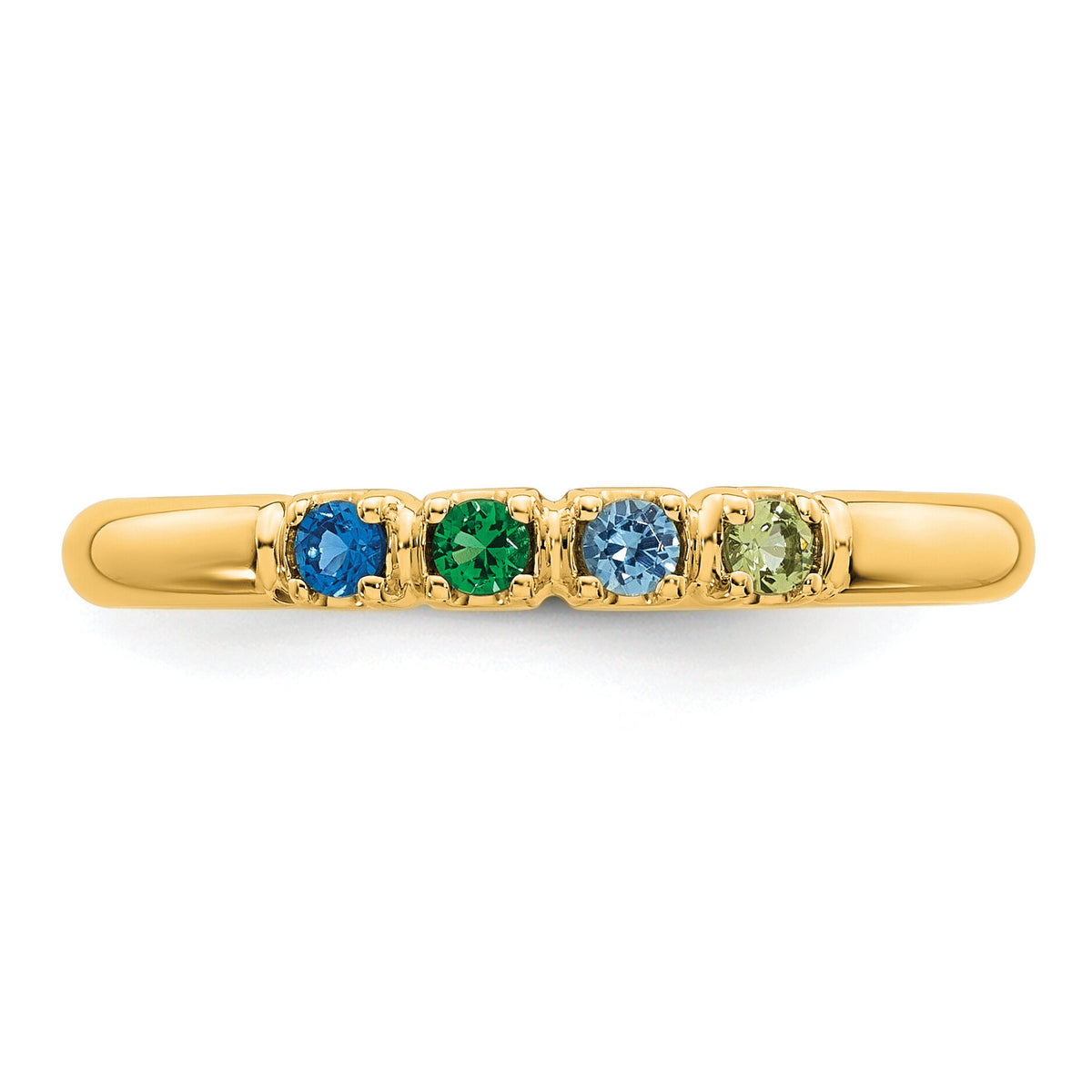 14k Yellow Gold Mother's Ring Mounting-XMR104/4Y