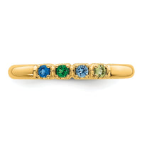 14k Yellow Gold Mother's Ring Mounting-XMR104/4Y