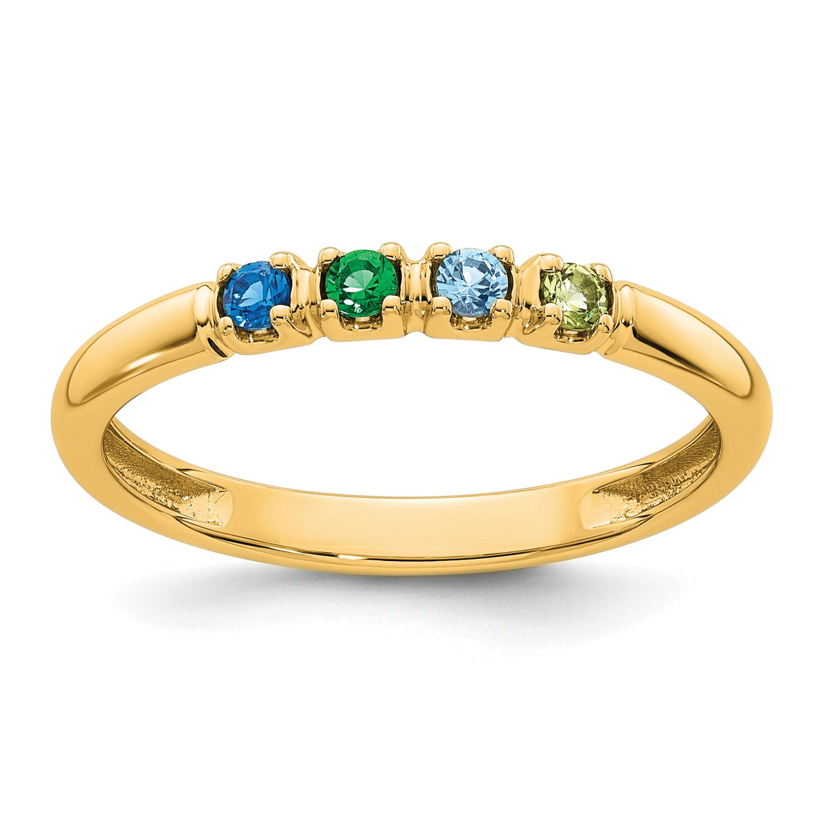 14k Yellow Gold Mother's Ring Mounting-XMR104/4Y