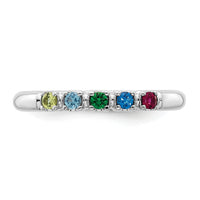 14k White gold Mother's Ring Mounting-XMR104/5W