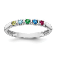 14k White gold Mother's Ring Mounting-XMR104/5W