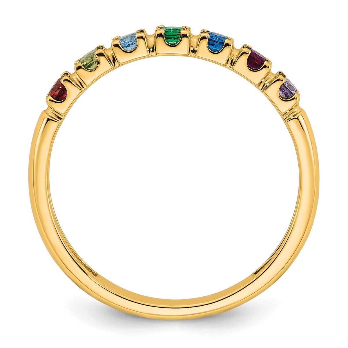 14k Yellow Gold Mother's Ring Mounting-XMR104/7Y