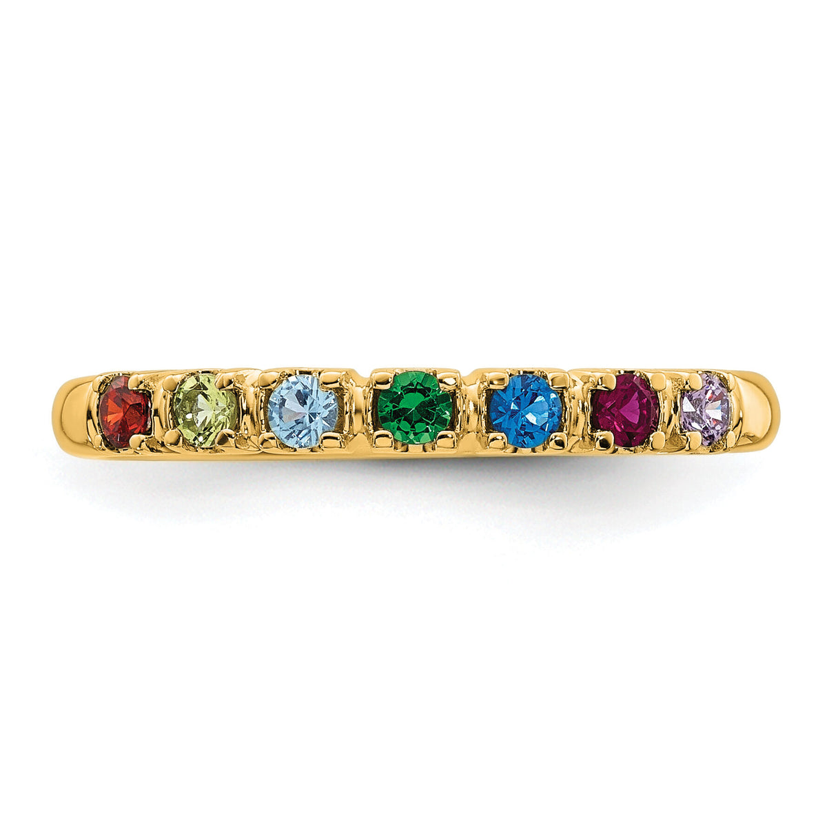 14k Yellow Gold Mother's Ring Mounting-XMR104/7Y