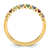 14k Yellow Gold Mother's Ring Mounting-XMR104/8Y