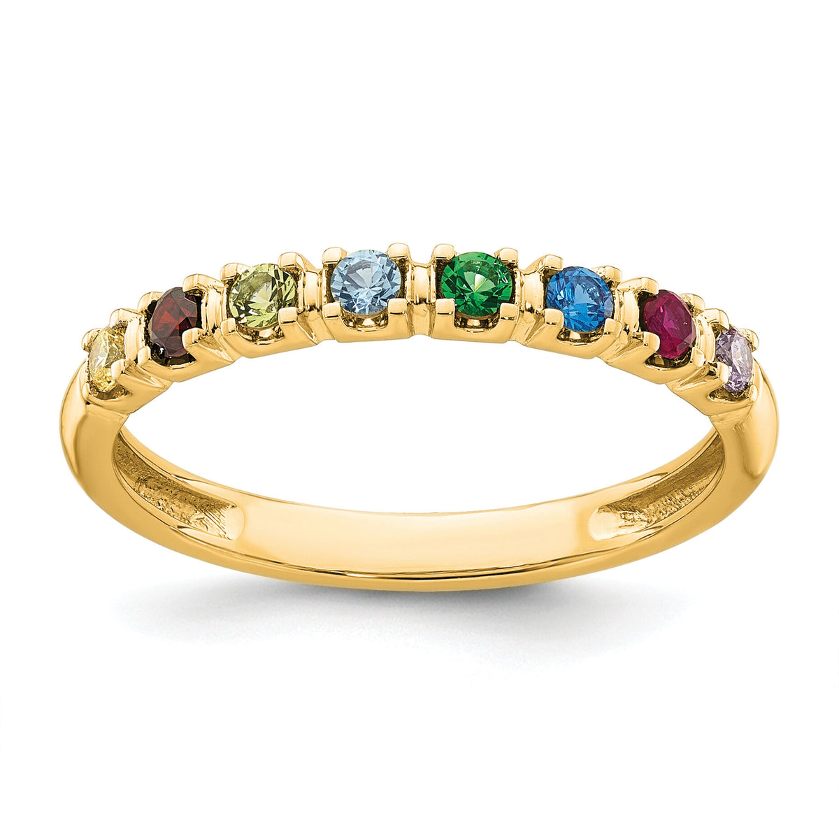 14k Yellow Gold Mother's Ring Mounting-XMR104/8Y