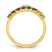 14k Heart with 8 Birthstone Mother's Ring Mounting-XMR106/8Y
