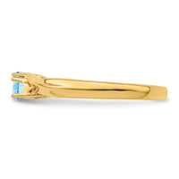 14k Polished 2-Stone Mothers Ring Mounting-XMR10/2