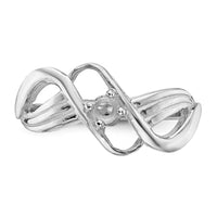 14k White Gold Polished 1-Stone Mothers Ring Mounting-XMR12/1W
