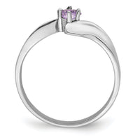 14k White Gold Polished 1-Stone Mothers Ring Mounting-XMR13/1W