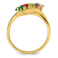 14k Polished 5-Stone Mothers Ring Mounting-XMR13/5