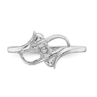 14k White Gold Polished 1-Stone Mothers Ring Mounting-XMR14/1W