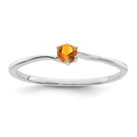 14k White Gold Polished 1-Stone Mothers Ring Mounting-XMR15/1W