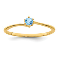 14k Polished 1-Stone Mothers Ring Mounting-XMR15/1