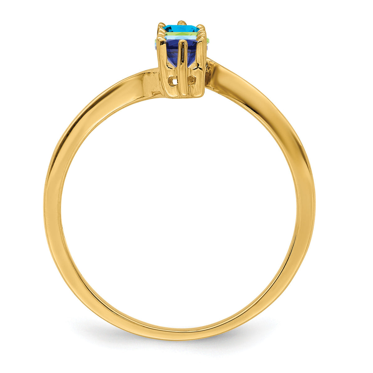 14k Polished 4-Stone Mothers Ring Mounting-XMR15/4