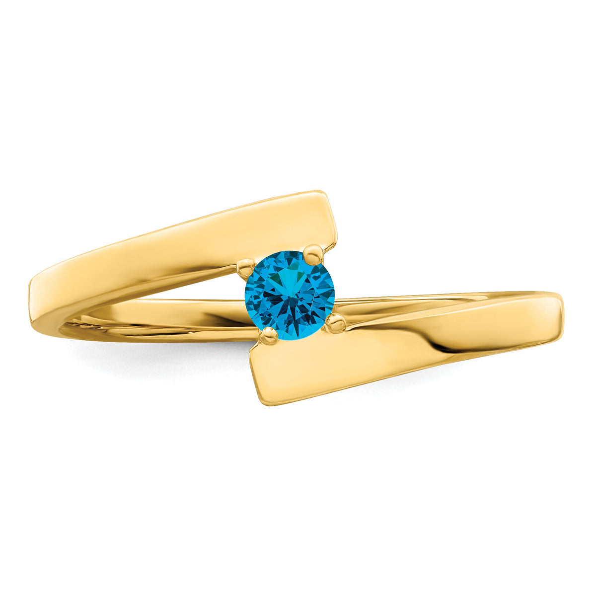 14k Polished 1-Stone Mothers Ring Mounting-XMR16/1