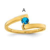 14k Polished 1-Stone Mothers Ring Mounting-XMR16/1
