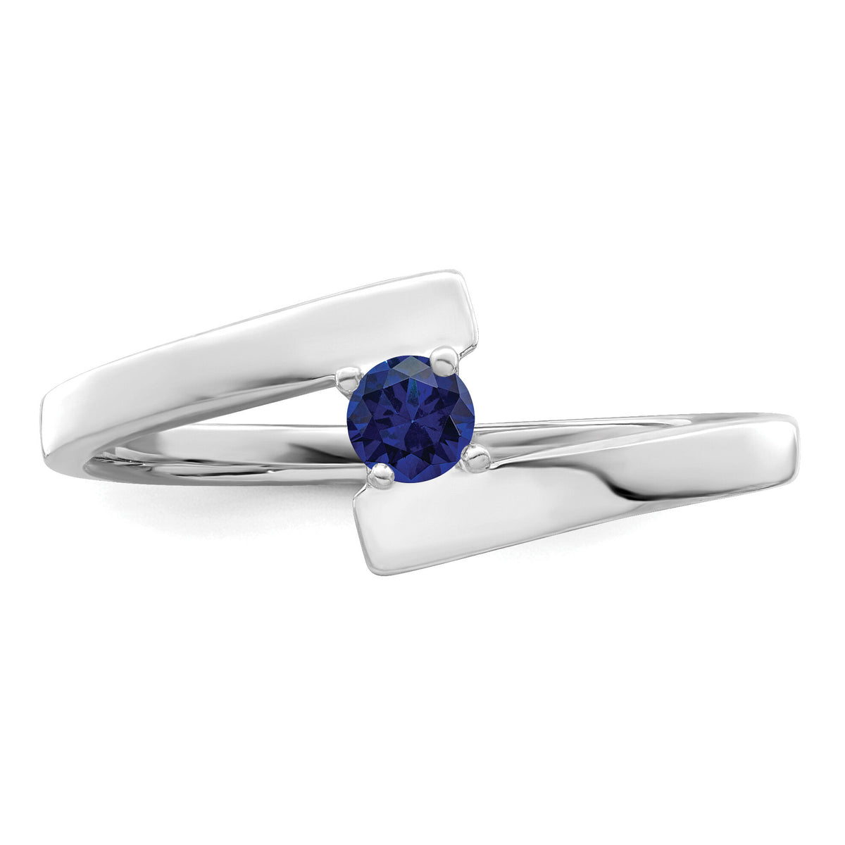 14k White Gold Polished 1-Stone Mothers Ring Mounting-XMR16/1W
