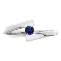 14k White Gold Polished 1-Stone Mothers Ring Mounting-XMR16/1W
