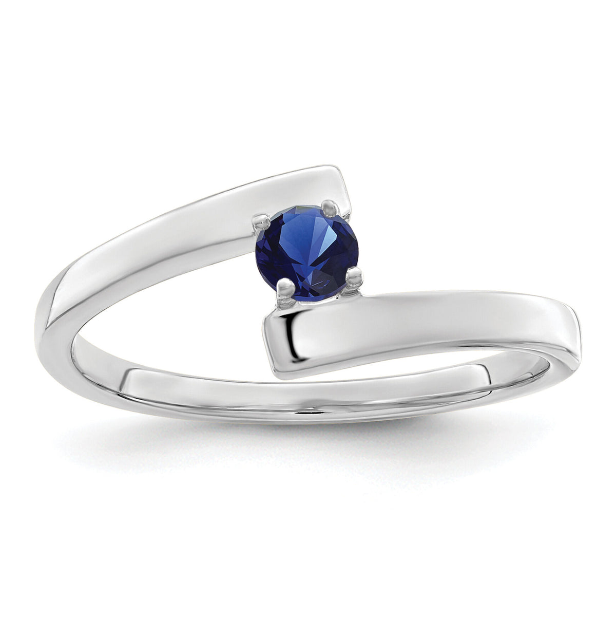 14k White Gold Polished 1-Stone Mothers Ring Mounting-XMR16/1W