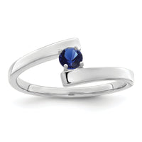 14k White Gold Polished 1-Stone Mothers Ring Mounting-XMR16/1W
