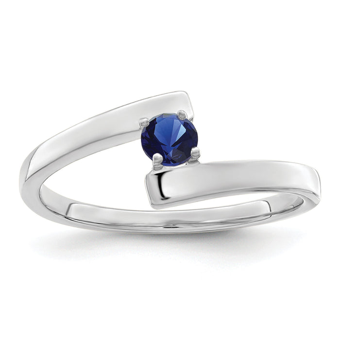 14k White Gold Polished 1-Stone Mothers Ring Mounting-XMR16/1W