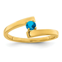 14k Polished 1-Stone Mothers Ring Mounting-XMR16/1