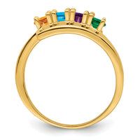 14k Polished 4-Stone Mothers Ring Mounting-XMR16/4