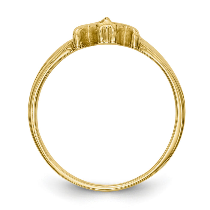 14k Polished 1-Stone Mothers Ring Mounting-XMR17/1