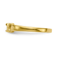 14k Polished 1-Stone Mothers Ring Mounting-XMR17/1