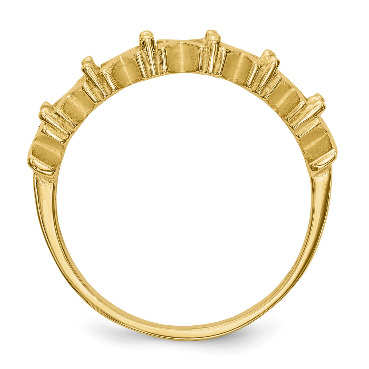 14k Polished 6-Stone Mothers Ring Mounting-XMR17/6