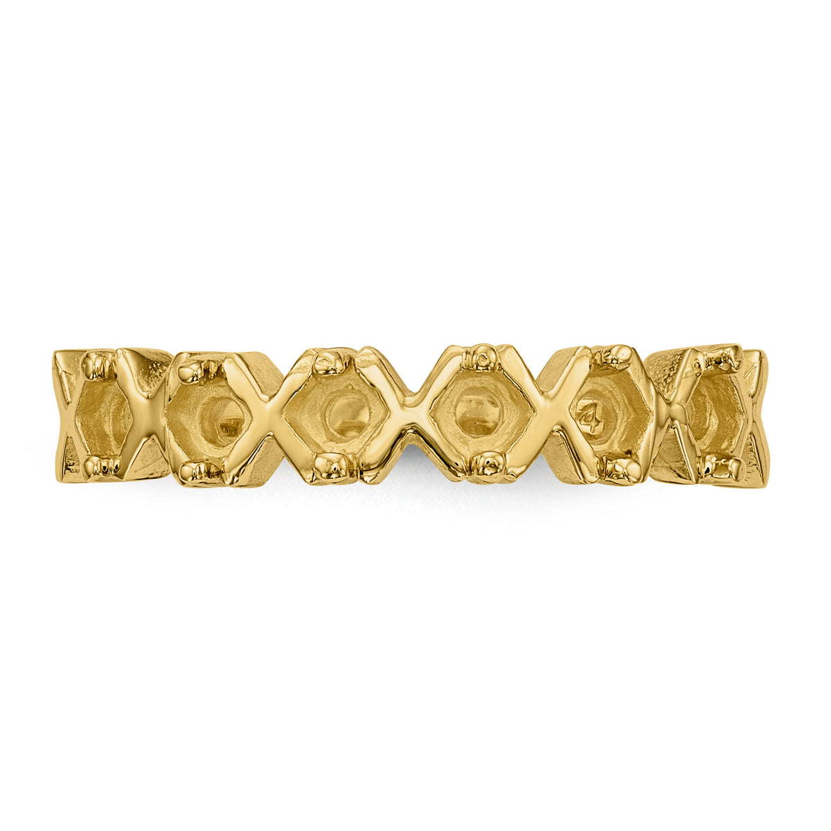 14k Polished 6-Stone Mothers Ring Mounting-XMR17/6