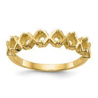 14k Polished 6-Stone Mothers Ring Mounting-XMR17/6