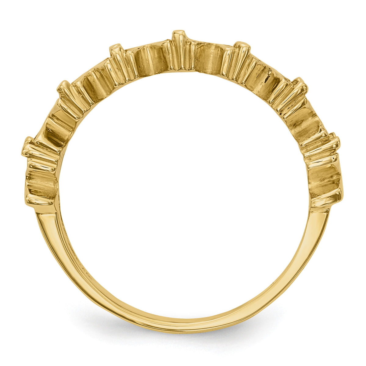 14k Polished 7-Stone Mothers Ring Mounting-XMR17/7