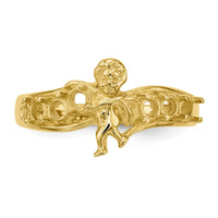 14k Polished 6-Stone Mothers Ring with Angel on Band Mounting-XMR18/6