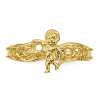 14k Polished 7-Stone Mothers Ring with Angel on Band Mounting-XMR18/7