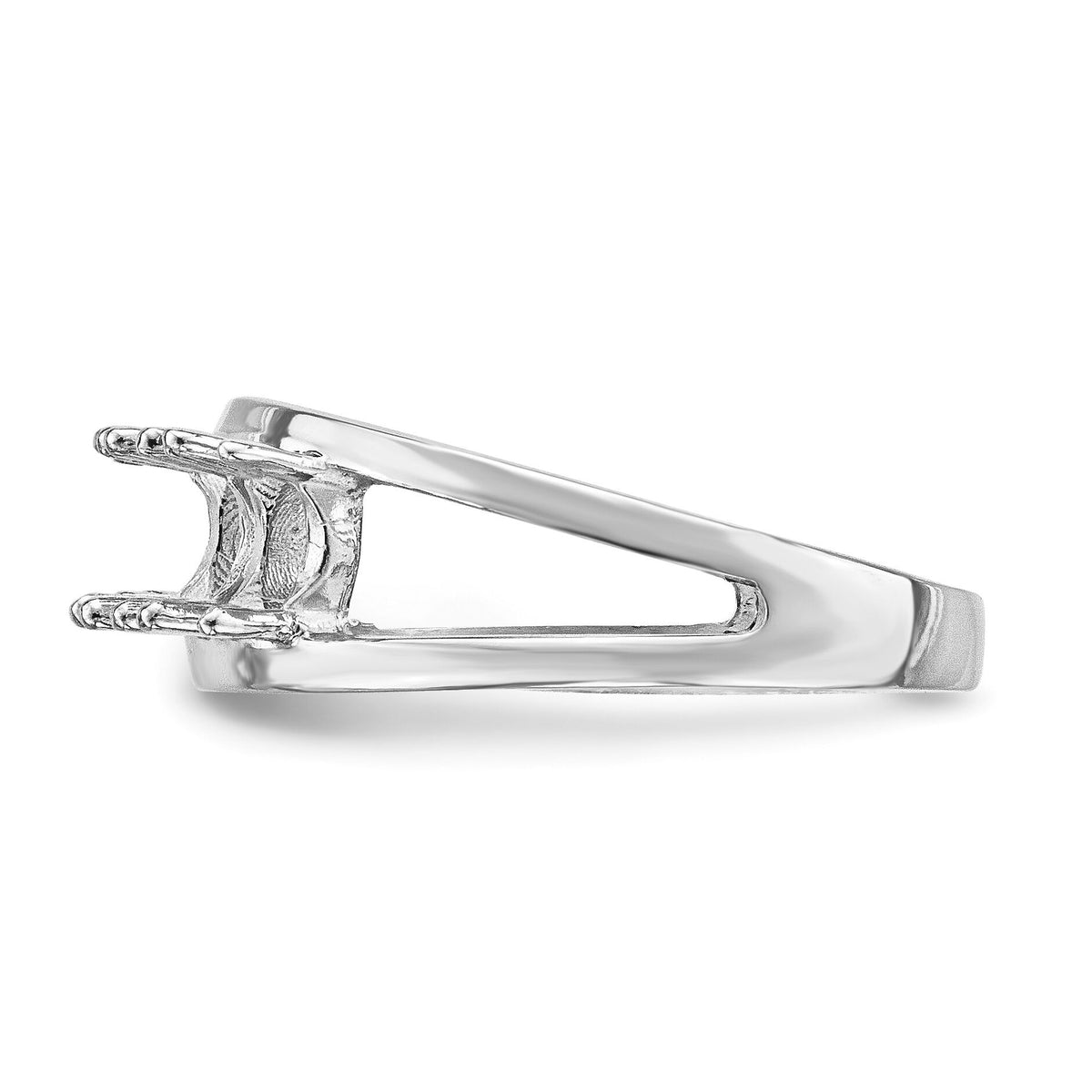 14k White Gold Polished 5-Stone Mothers Ring Mounting-XMR2/5W