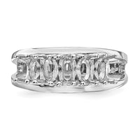 14k White Gold Polished 5-Stone Mothers Ring Mounting-XMR2/5W