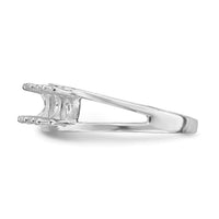 14k White Gold Polished 6-Stone Mothers Ring Mounting-XMR2/6W