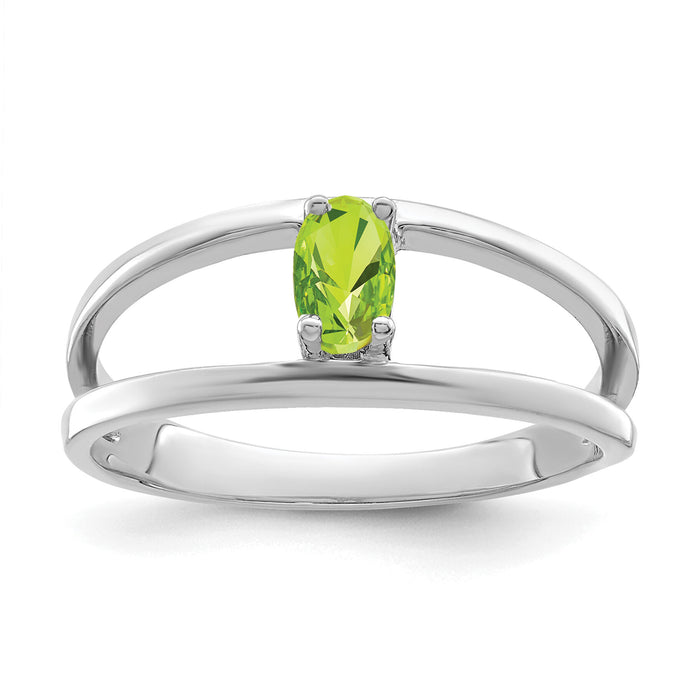 14k White Gold Polished 1-Stone Mothers Ring Mounting-XMR2/1W
