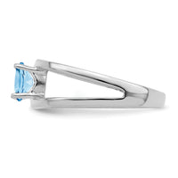 14k White Gold Polished 2-Stone Mothers Ring Mounting-XMR2/2W