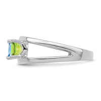 14k White Gold 3 Stone Mother's Ring Mounting-XMR2/3W