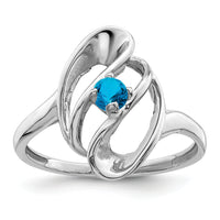 14k White Gold Polished 1-Stone Mothers Ring Mounting-XMR3/1W