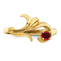 14k Polished 1-Stone Mothers Ring Mounting-XMR4/1