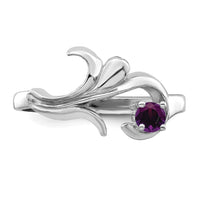 14k White Gold Polished 1-Stone Mothers Ring Mounting-XMR4/1W